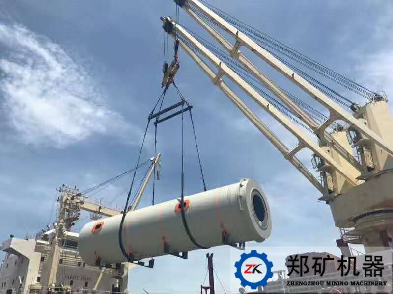 Φ3×12米制砂球磨機現(xiàn)場安裝圖